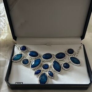 Elegant Blue Gemstone Necklace